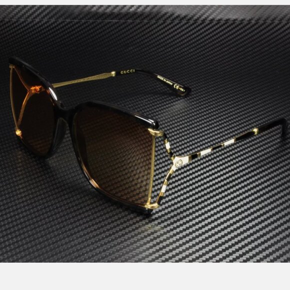 Gucci Orange 60mm Womens Sunglasses - Picture 1 of 5